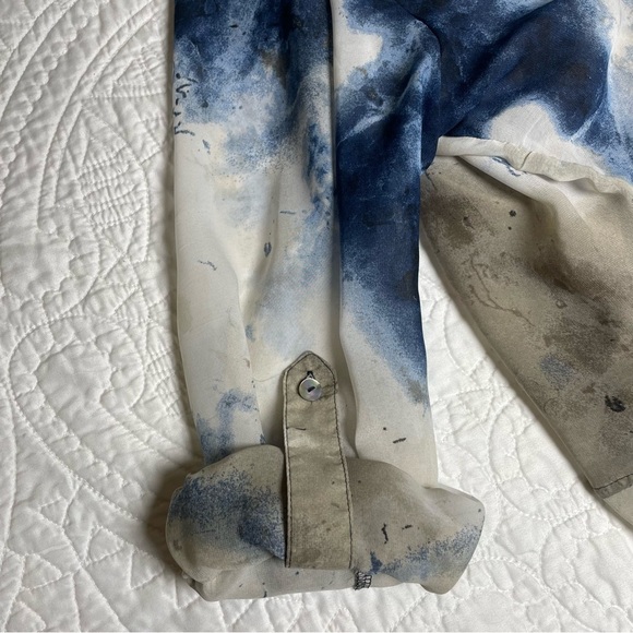 Miraclesuit Miraclebody Blouse With Attached Shaping Camisole Indigo XL - Picture 4 of 12